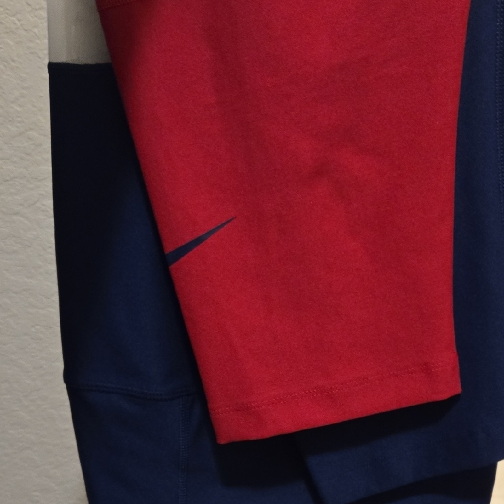 Nike Red and Blue Athletic Shorts